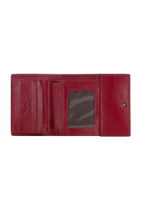 Wittchen - Damski portfel ze skóry na bigiel mały ciemny czerwony. Kolor: czerwony. Materiał: skóra #3