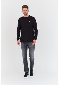 Tommy Jeans - TOMMY JEANS Czarny męski longsleeve, Rozmiar M. Kolor: czarny. Długość rękawa: długi rękaw #4
