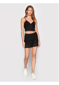 Vero Moda Szorty materiałowe Honey 10190155 Czarny Regular Fit. Kolor: czarny. Materiał: bawełna #3