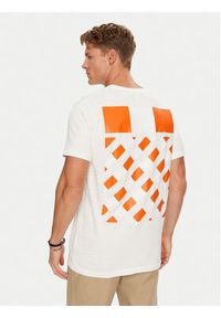 OFF-WHITE - Off-White T-Shirt OMAA002G190010170188 Biały Regular Fit. Kolor: biały. Materiał: bawełna