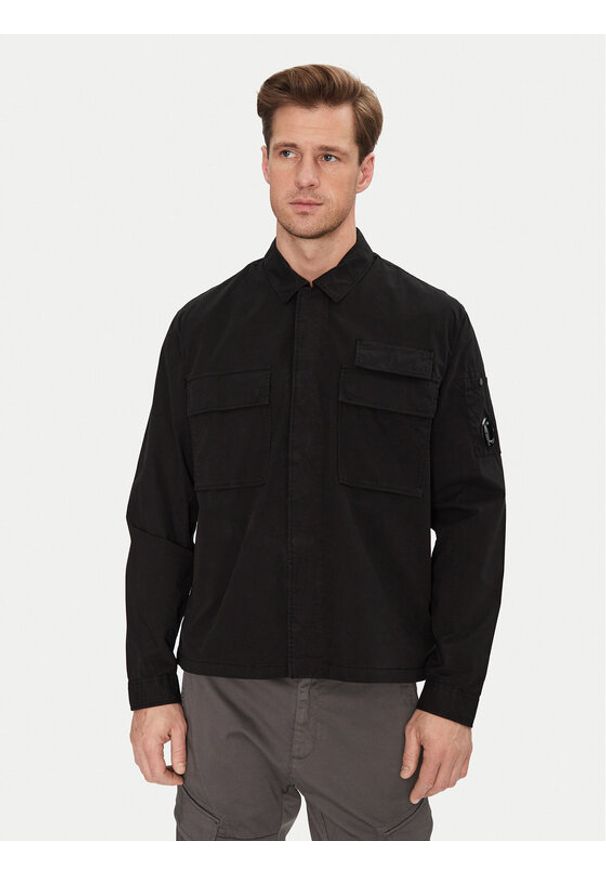 C.P. Company Koszula 18CMSH128A110143G Czarny Regular Fit. Kolor: czarny. Materiał: bawełna