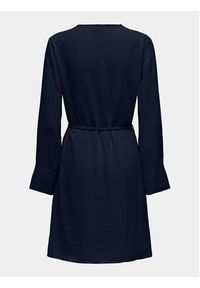 JDY Sukienka codzienna Divya 15321343 Granatowy Regular Fit. Okazja: na co dzień. Kolor: niebieski. Materiał: syntetyk. Typ sukienki: proste. Styl: casual #4