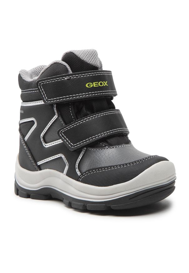 Śniegowce Geox - B Flanfil B.B Abx D B263VD 0FU54 C0017 S Black/Grey. Kolor: czarny. Materiał: skóra, materiał