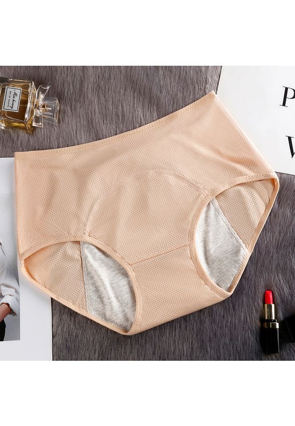 Intica - Szorty menstruacyjne chłonne i oddychające dla aktywnych kobiet Sheeree. Kolor: beżowy. Materiał: materiał