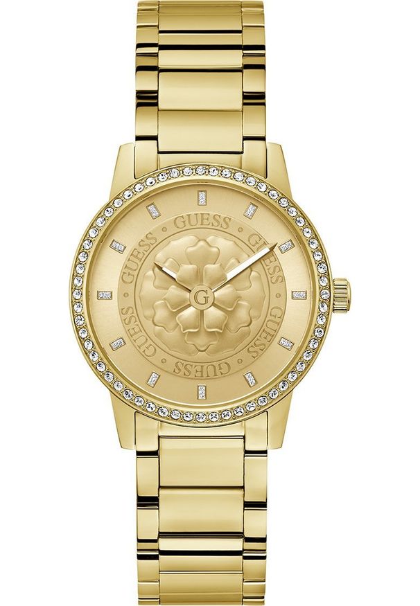Zegarek damski Guess GW0747L2 CYRKONIE złoty. Kolor: złoty