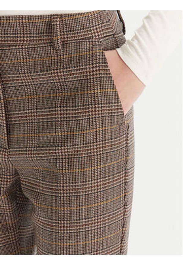 Weekend Max Mara Spodnie materiałowe Baco 2525136042 Brązowy Regular Fit. Kolor: brązowy. Materiał: wełna