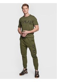 Replay Spodnie dresowe M9941.000.22890P Zielony Regular Fit. Kolor: zielony. Materiał: dresówka, bawełna #5