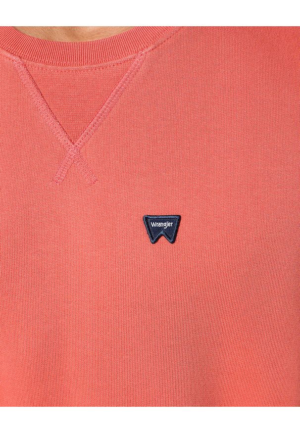 Wrangler - MESKA BLUZA WRANGLER SIGN OFF CREW BURNT SIENNA 112350536