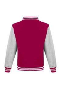 AWDIS - Kurtka Unisex Varsity Dla Dorosłych Z Polibawełny. Kolor: biały, wielokolorowy, różowy