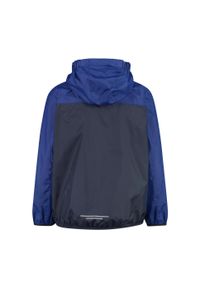 Kurtka przeciwdeszczowa dziecięca CMP Rain Fix. Kolor: czarny, niebieski, wielokolorowy. Styl: sportowy. Sport: turystyka piesza