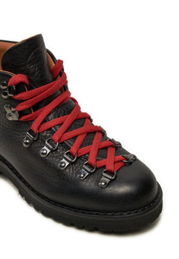 Fracap Trapery Magnifico M120 Czarny. Kolor: czarny. Materiał: skóra