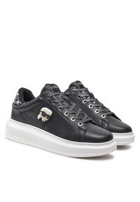 Karl Lagerfeld - KARL LAGERFELD Sneakersy KL62529M Czarny. Kolor: czarny. Materiał: skóra