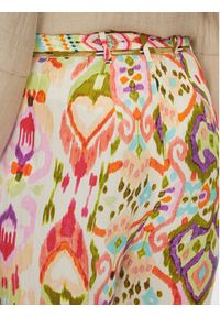 LOLA CASADEMUNT Spodnie materiałowe LS2514017 Kolorowy Relaxed Fit. Materiał: wiskoza. Wzór: kolorowy #5
