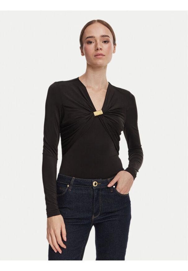 Marciano Guess Bluzka G6YP05 K5118 Czarny Regular Fit. Kolor: czarny. Materiał: syntetyk