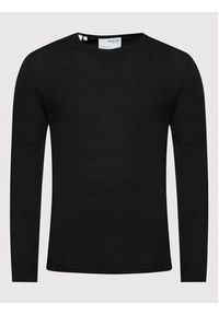 Selected Homme Sweter Rome 16079774 Czarny Regular Fit. Kolor: czarny. Materiał: bawełna #4