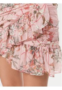 Guess Spódnica mini Vanessa W4GD63 WDW82 Różowy Regular Fit. Kolor: różowy. Materiał: syntetyk