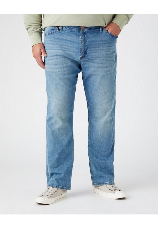Wrangler - WRANGLER GREENSBORO MĘSKIE SPODNIE JEANSOWE TNTED INDIGO W15QCS29S 112145823