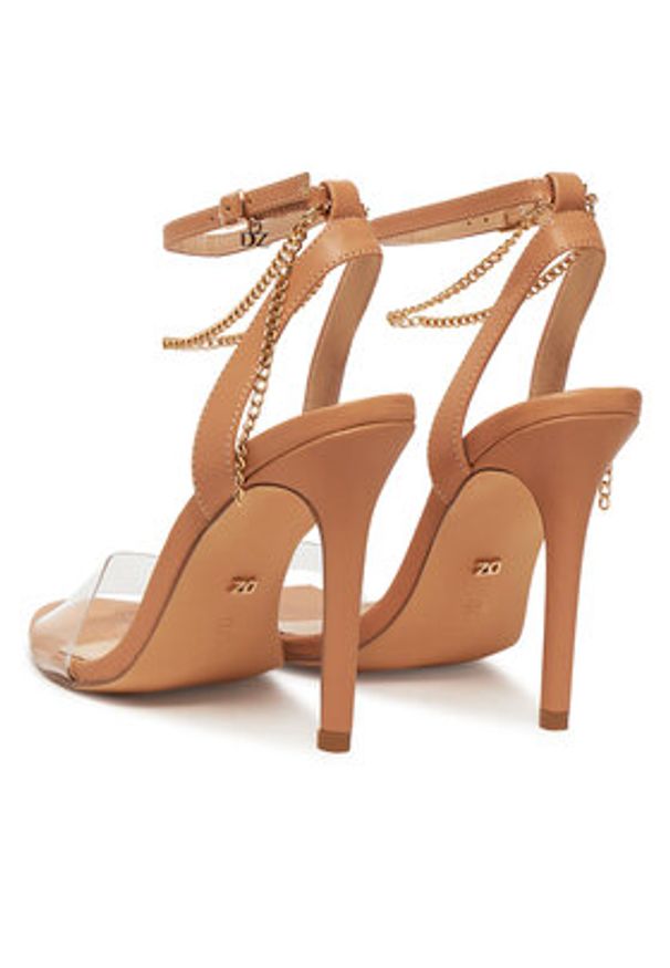 DeeZee Sandały RK0412-2 Beżowy. Kolor: beżowy. Materiał: skóra