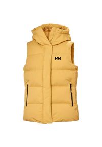 Damska kurtka bez rękawów Helly Hansen Adore. Kolor: beżowy, wielokolorowy, żółty. Materiał: puch. Długość rękawa: bez rękawów #1