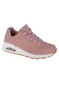 skechers - Buty do chodzenia damskie Skechers Unostand ON Air. Zapięcie: sznurówki. Kolor: różowy. Materiał: materiał, tkanina, syntetyk, guma. Szerokość cholewki: normalna. Sport: turystyka piesza