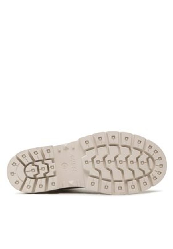 Guess Botki FL7OBI LEA10 Écru. Materiał: skóra
