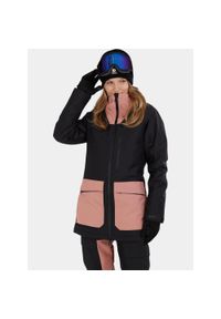 FUNDANGO - Kurtka Narciarska Damska Fundango Poplar ECO. Kolor: wielokolorowy, czarny, różowy. Materiał: materiał. Sezon: zima. Sport: narciarstwo #1