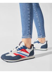Pepe Jeans Sneakersy Foster Boy Print PBS30554 Niebieski. Kolor: niebieski. Materiał: materiał. Wzór: nadruk #1