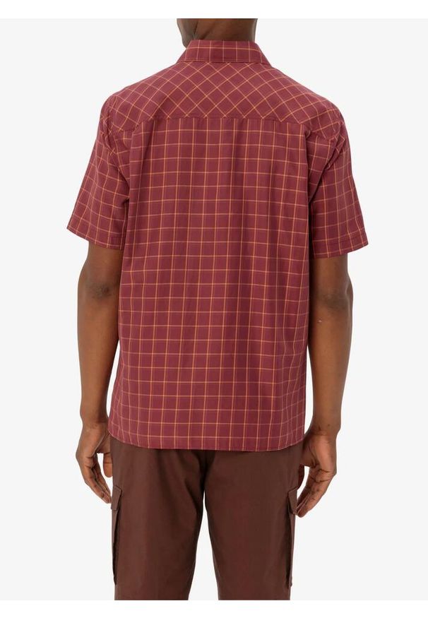 Koszula turystyczna męska Vaude Albsteig Shirt III. Kolor: czerwony