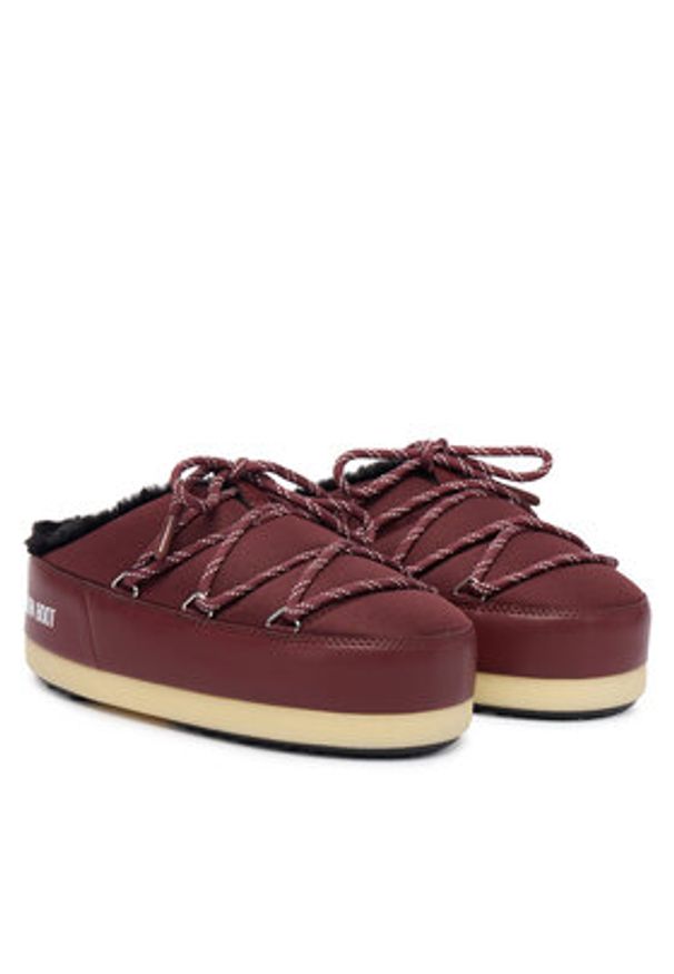 Moon Boot Klapki Mb Evx Mule Nylon 80D1470110 Bordowy. Kolor: czerwony. Materiał: skóra