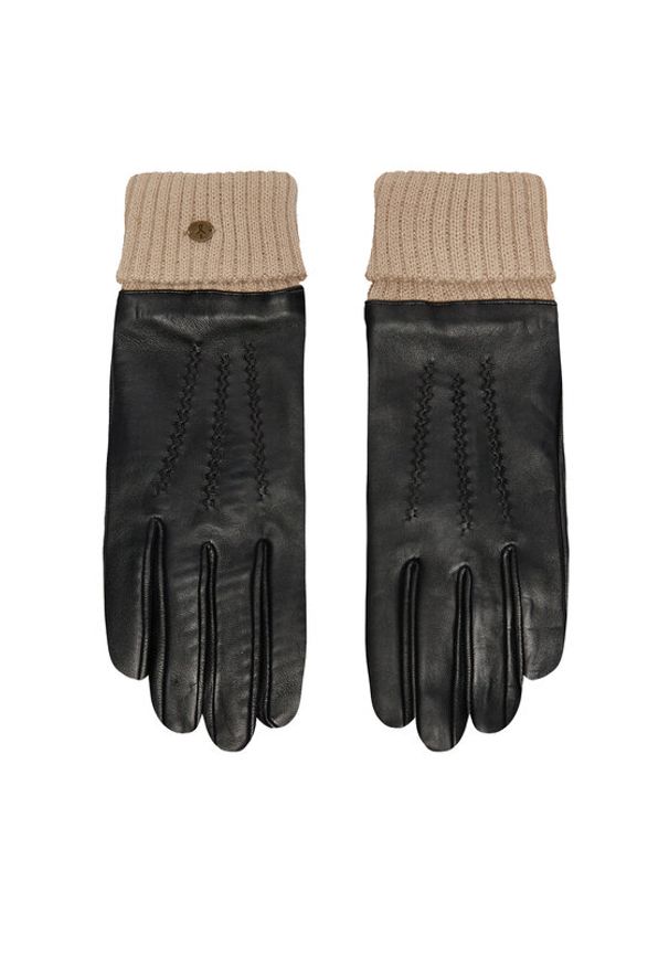 EMU Australia Rękawiczki Damskie Loch Gloves W7016 Czarny. Kolor: czarny. Materiał: skóra