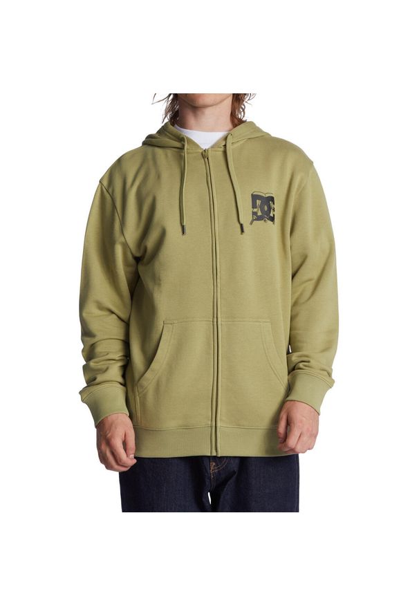 Bluza z kapturem męskie DC Shoes All Trades. Typ kołnierza: kaptur. Kolor: zielony. Materiał: bawełna, materiał. Sport: skateboard