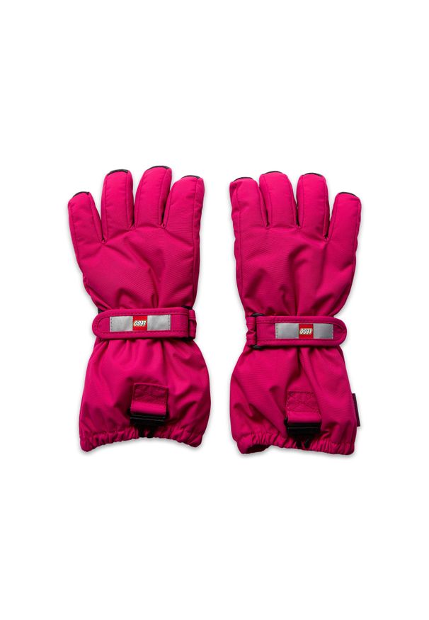 Rękawice Narciarskie Zimowe Dziecięce Wodoodporne LEGO Atlin 700. Kolor: czerwony. Sezon: zima. Sport: narciarstwo