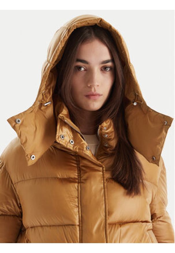 Patrizia Pepe Kurtka puchowa 2O0050/A9M0-B847 Beżowy Regular Fit. Kolor: beżowy. Materiał: syntetyk