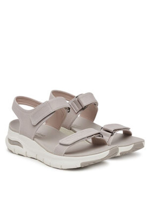 skechers - Skechers Sandały Arch Fit-Touristy 119247/TPE Brązowy. Kolor: brązowy. Materiał: materiał