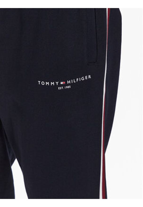 TOMMY HILFIGER - Tommy Hilfiger Spodnie dresowe MW0MW30030 Granatowy Regular Fit. Kolor: niebieski. Materiał: bawełna