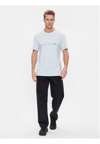 Calvin Klein Jeans T-Shirt Logo Repeat J30J324668 Niebieski Regular Fit. Kolor: niebieski. Materiał: bawełna