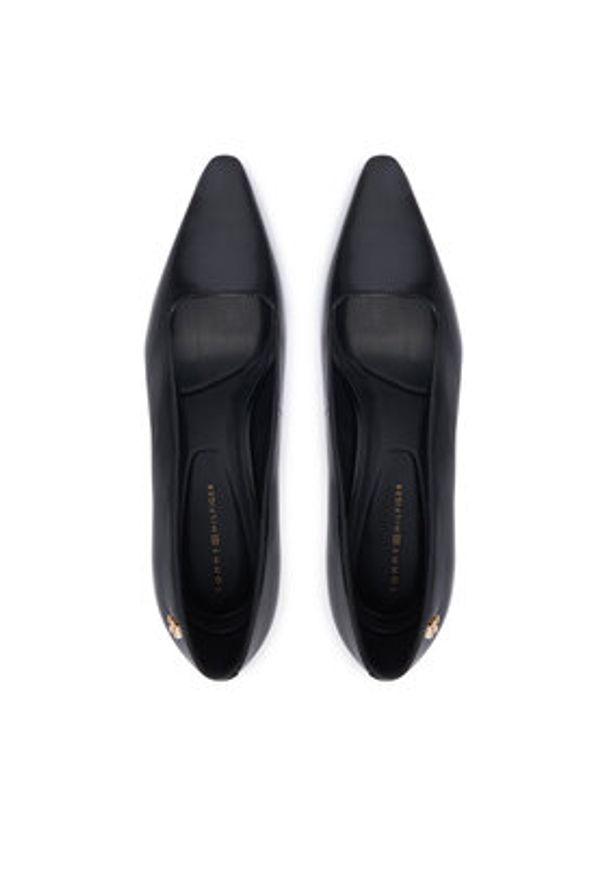 TOMMY HILFIGER - Tommy Hilfiger Szpilki Squared Toe High Heel Lth Pump FW0FW09510 Czarny. Kolor: czarny. Materiał: skóra. Obcas: na szpilce