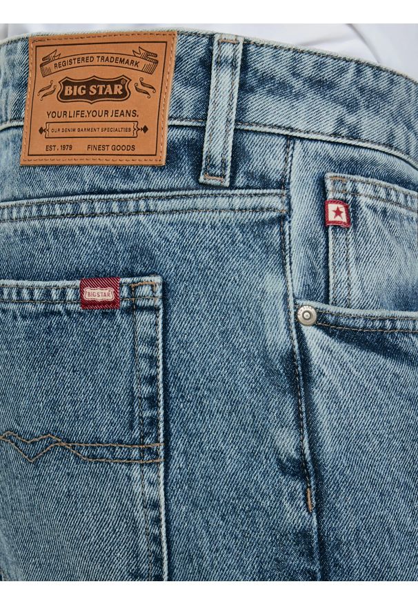 Big-Star - Jeansy męskie loose niebieskie Nate 385. Stan: podwyższony. Kolor: niebieski. Styl: vintage, klasyczny