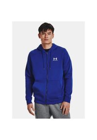 Under Armour - Bluza fitness męska UNDER ARMOUR Icon Fleece Full-Zip Hoodie z kapturem. Typ kołnierza: kaptur. Kolor: niebieski. Sport: fitness #1