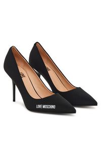 Love Moschino - LOVE MOSCHINO Szpilki JA10299G1PIM0000 Czarny. Kolor: czarny. Materiał: skóra. Obcas: na szpilce #6
