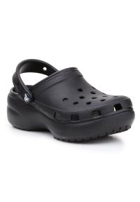 Klapki Crocs Classic Platform Clog W 206750-001 czarne. Kolor: czarny. Obcas: na platformie #2