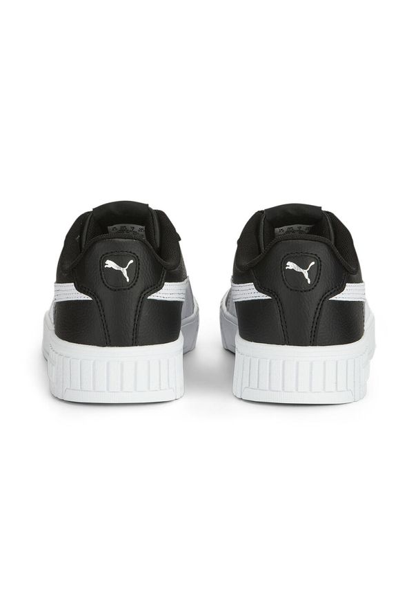 Puma - Damskie sneakersy Carina 2.0 PUMA Black White Silver Metallic. Okazja: na plażę. Kolor: czarny, szary, biały, wielokolorowy. Sezon: lato. Sport: turystyka piesza, tenis