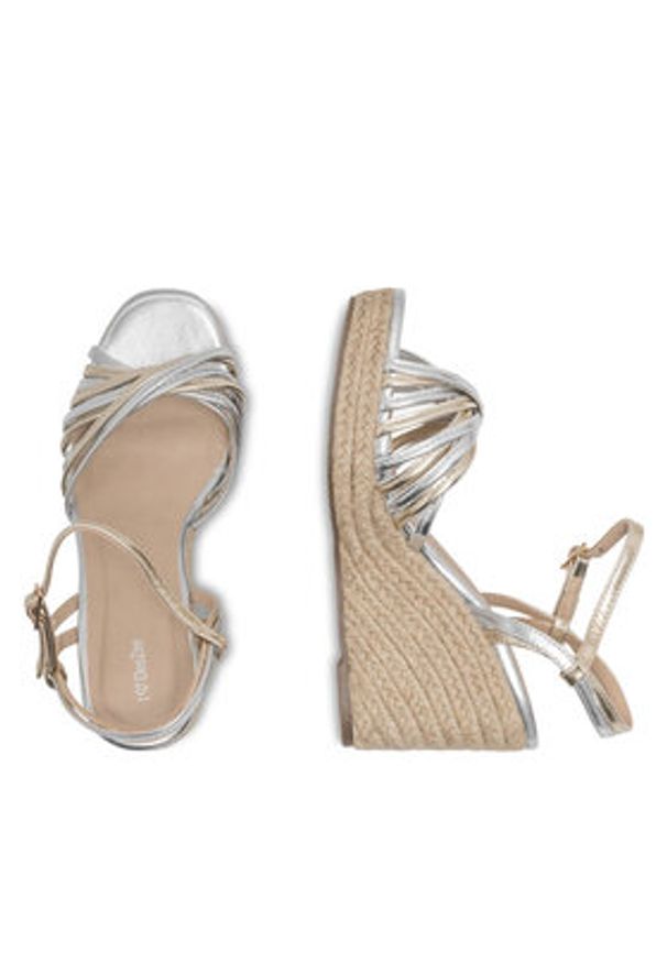 DeeZee Espadryle WYL2610-01 Srebrny. Kolor: srebrny. Materiał: syntetyk