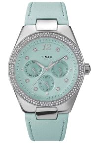 Timex - Zegarek Damski TIMEX Multifunction Tiffany Blue Simone TW2V80400. Materiał: skóra #1