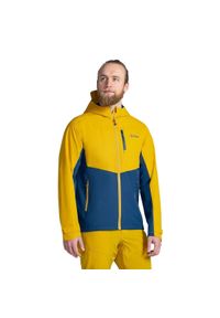 Męska kurtka outdoorowa Kilpi SONNA-M. Kolor: niebieski, wielokolorowy, żółty. Sezon: wiosna. Sport: outdoor, turystyka piesza #1