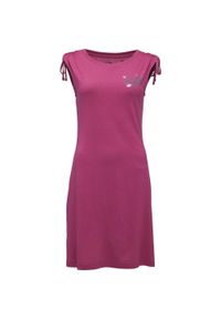 ZONE PERFECT - Sukienka damska LOAP Asasbeda, S. Okazja: na co dzień. Kolor: różowy. Wzór: nadruk, kwiaty. Typ sukienki: sportowe. Styl: casual, sportowy #1