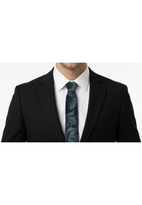 Męski Krawat - Chattier - Odcienie Ciemnej Zieleni, Wzór Orientalny. Kolor: zielony. Materiał: tkanina. Styl: elegancki, klasyczny, wizytowy #2