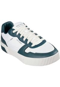 skechers - Adidasy Skechers Jade - Strane, Mężczyźni. Kolor: biały. Materiał: syntetyk, materiał. Sport: fitness