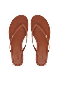 Lauren Ralph Lauren - LAUREN RALPH LAUREN Japonki Raquel 802953931006 Brązowy. Kolor: brązowy. Materiał: skóra #5