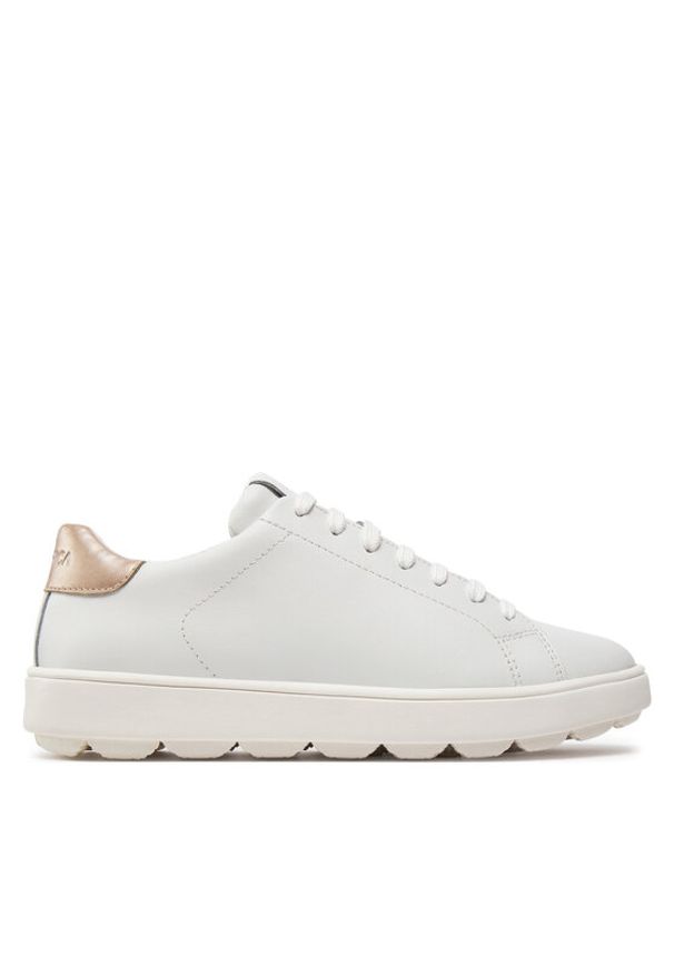 Geox Sneakersy D Spherica Ecub-1 D45WEA 09BNF C1327 Biały. Kolor: biały. Materiał: skóra